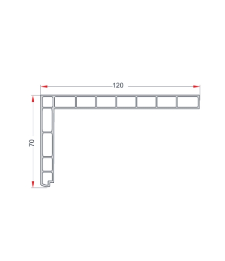  7 x 12 PERVAZ PROFİLİ