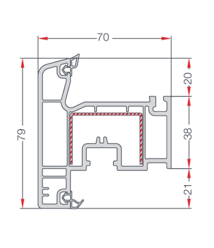 DIŞA AÇILIM PENCERE  KANAT PROFİLİ