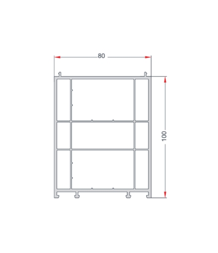  80 x 100  GENİŞLETME PROFİLİ