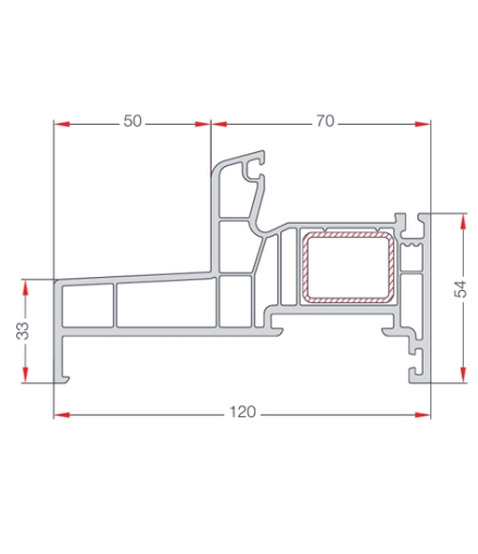  120 mm FRANSIZ KASA PROFİLİ
