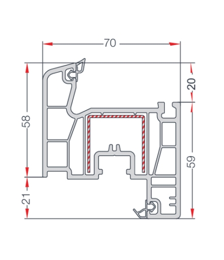  PENCERE KANAT PROFİLİ