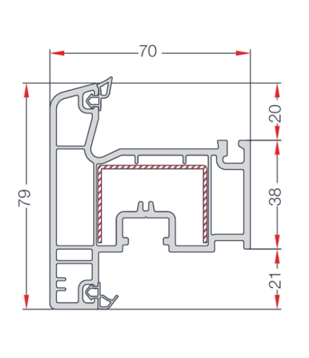DIŞA AÇILIM PENCERE KANAT PROFİLİ