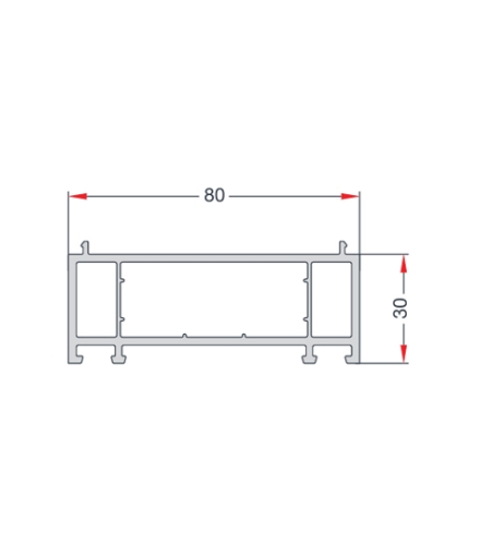  30 x 80  GENİŞLETME PROFİLİ