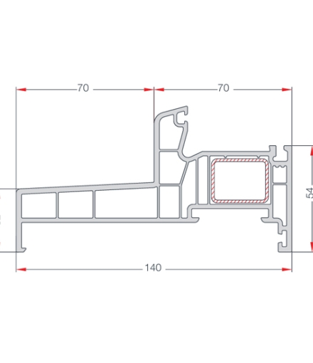  140 mm FRANSIZ KASA PROFİLİ